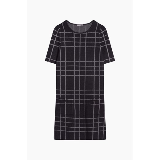 Dzianinowa sukienka w kratę S orsay.com