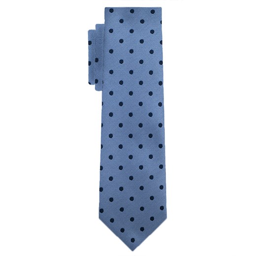 Krawat błękitny w kropki EM 10 Em Men`s Accessories promocja EM Men's Accessories