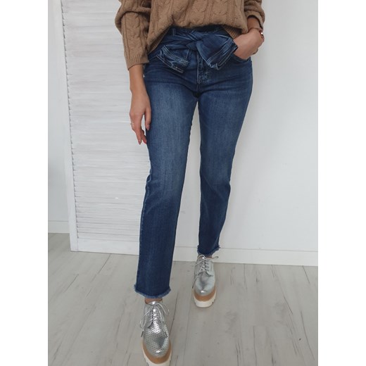 Jeansy damskie Ottanta granatowe
