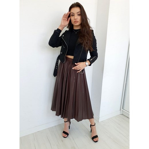 Spódnica CLARK eko skóra brąz M/L Ottanta S/M Ottanta