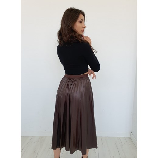 Spódnica CLARK eko skóra brąz M/L Ottanta S/M Ottanta