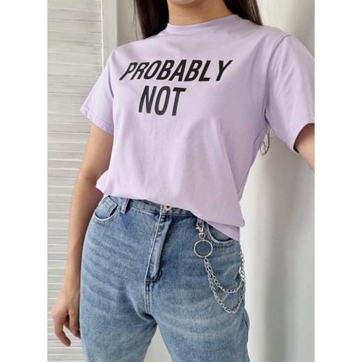 T-shirt PROBABLY NOT lila M/L Ottanta S/M okazyjna cena Ottanta