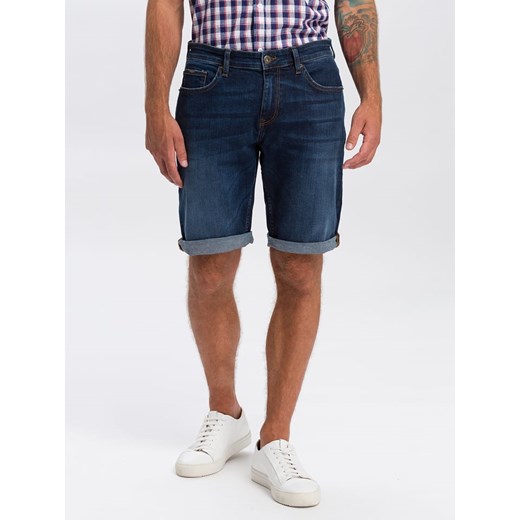 Szorty dżinsowe "Leom" - Regular fit - w kolorze granatowym Cross Jeans W32 okazja Limango Polska