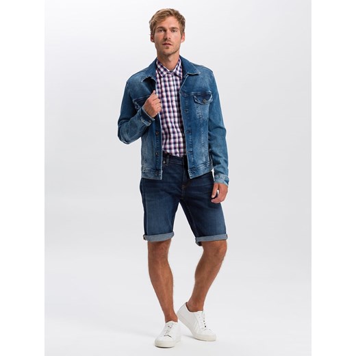 Szorty dżinsowe "Leom" - Regular fit - w kolorze granatowym Cross Jeans W34 okazyjna cena Limango Polska