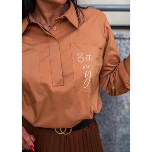 Koszula damska Fason jesienna z elastanu 