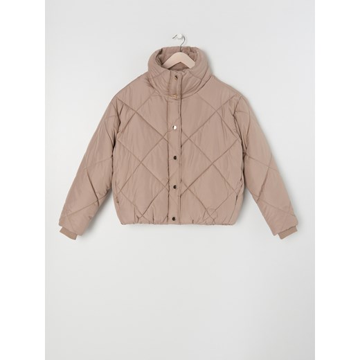 Sinsay - Pikowana kurtka - Beżowy Sinsay XXS Sinsay