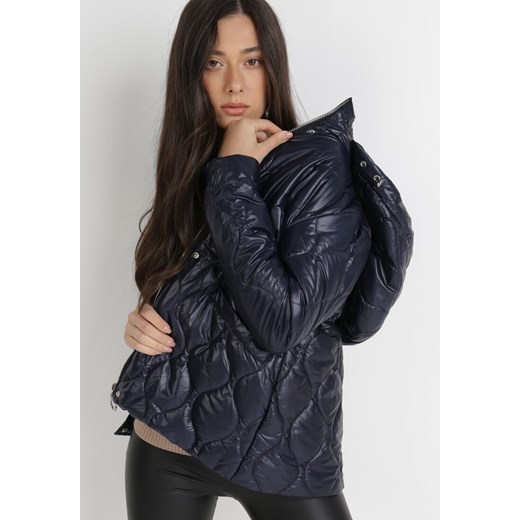 Granatowa Kurtka Dianike XL Born2be Odzież