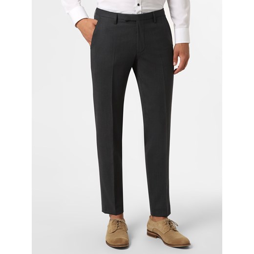 Cinque Męskie spodnie od garnituru modułowego Mężczyźni Slim Fit antracytowy jednolity ze sklepu vangraaf w kategorii Spodnie męskie - zdjęcie 121325363