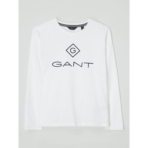 Bluzka z długim rękawem z bawełny Gant 170 Peek&Cloppenburg 