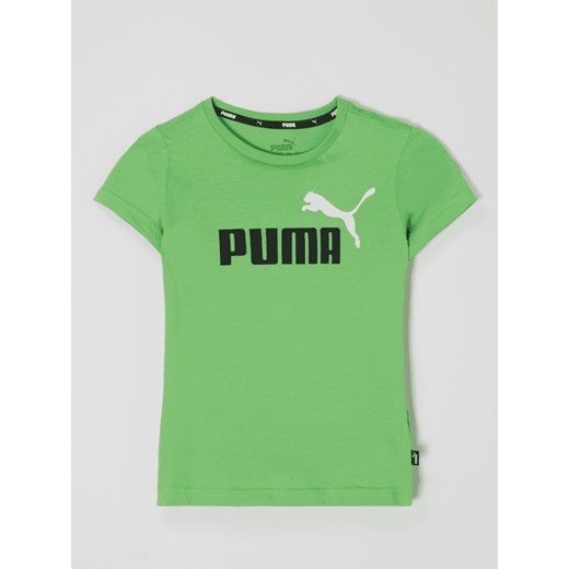 Zielony t-shirt chłopięce Puma 
