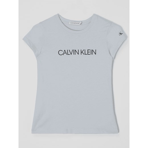 Bluzka dziewczęca Calvin Klein w nadruki 