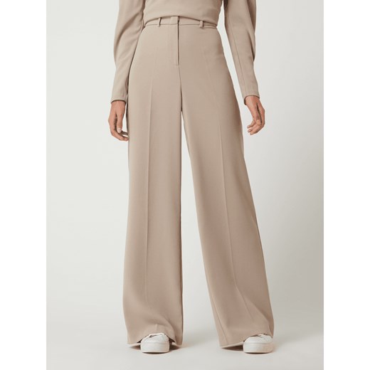 Spodnie w stylu Marleny Dietrich z wysokim stanem z krepy model ‘Luca’ Dante 6 S Peek&Cloppenburg 