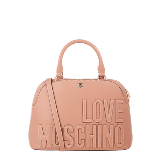 Love Moschino shopper bag różowa matowa elegancka na ramię 