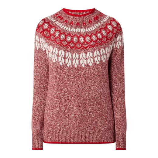 Sweter z norweskim wzorem ze stójką Montego M Peek&Cloppenburg 
