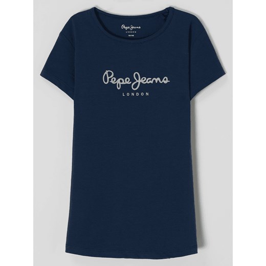 T-shirt z nadrukiem z logo model ‘Hana’ Pepe Jeans 140 Peek&Cloppenburg 