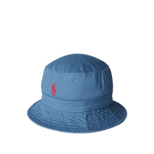 Czapka typu bucket hat z czystej bawełny z nadrukiem z logo Polo Ralph Lauren S/M Peek&Cloppenburg 
