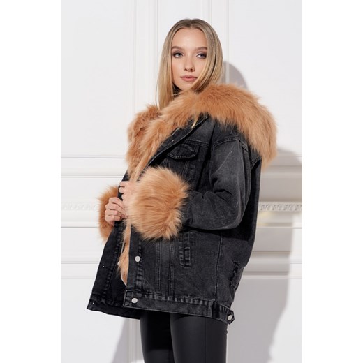 Kurtka damska Ella Boutique casualowa z kapturem