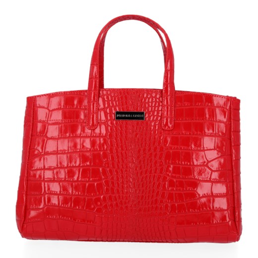Shopper bag Vittoria Gotti mieszcząca a6 skórzana glamour matowa na ramię 