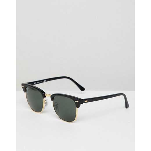 Ray-Ban – Clubmaster – Czarne okulary przeciwsłoneczne 0RB3016-Black No Size Asos Poland