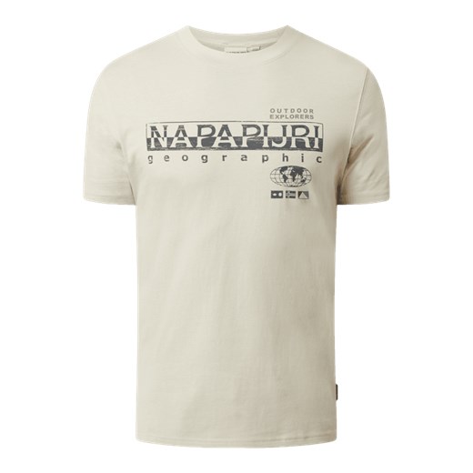 T-shirt z nadrukiem z logo Napapijri XXXL Peek&Cloppenburg 
