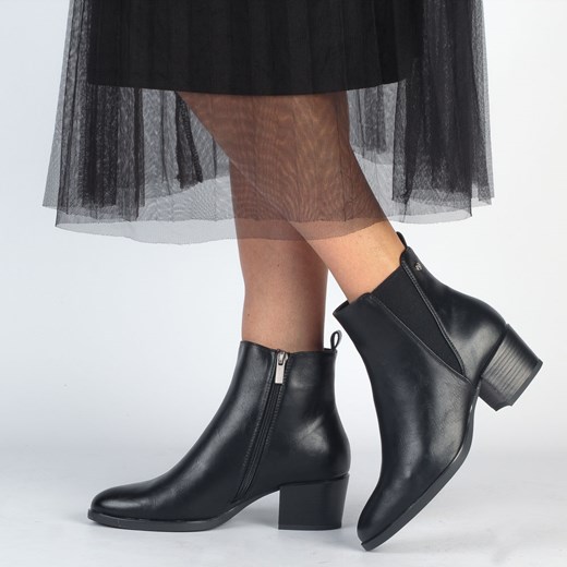 Botki Suzana.pl bez zapięcia jesienne na obcasie eleganckie