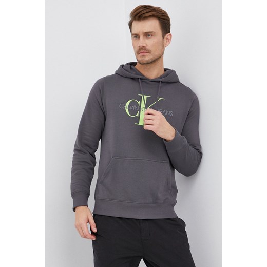 Bluza męska szara Calvin Klein z dzianiny