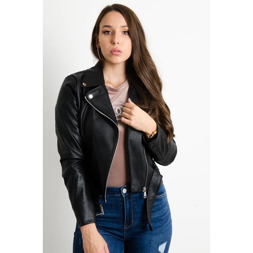 CZARNA  WOSKOWANA RAMONESKA Z PASKIEM Olika S olika.com.pl