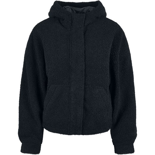 Urban Classics - Ladies Short Sherpa Jacket - Kurtka przejściowa - czarny M EMP