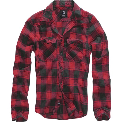 Brandit - Checkshirt - Koszula flanelowa - czerwony czarmy 6XL okazja EMP