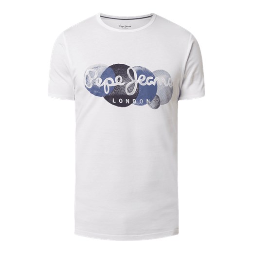 T-shirt z nadrukiem model ‘Sacha’ Pepe Jeans M Peek&Cloppenburg 
