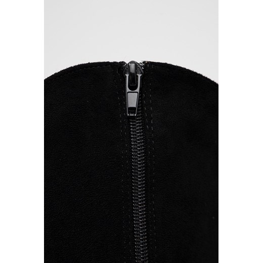 Kozaki damskie Answear Lab z zamkiem czarne eleganckie jesienne