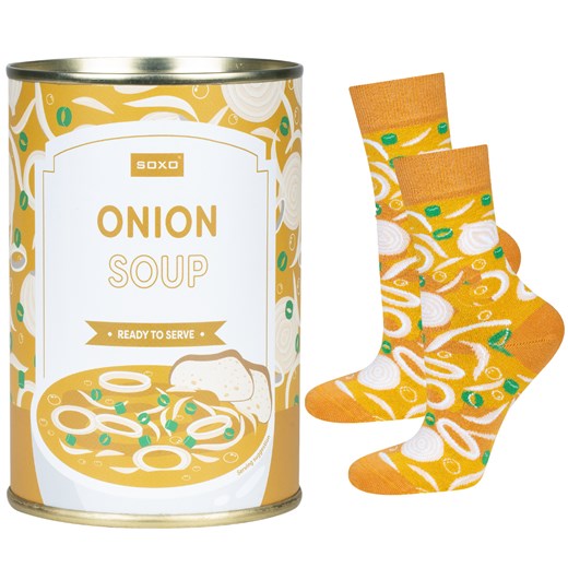 Skarpetki damskie SOXO GOOD STUFF onion soup w puszce 35–40 Sklep SOXO
