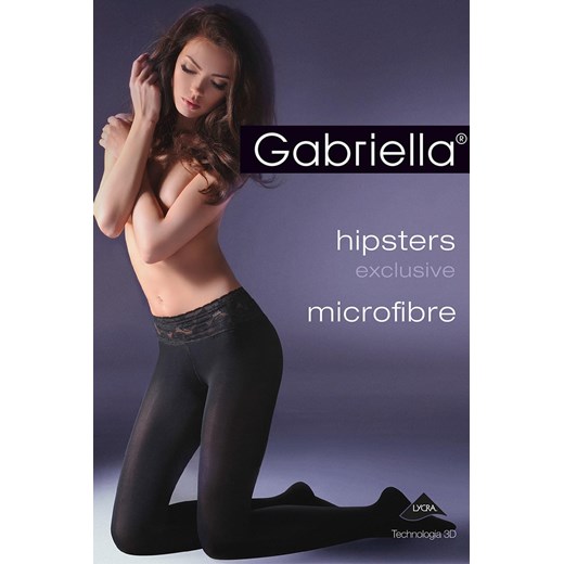 Rajstopy Model Hipsters exclusive microfibre Code 631 Nero Gabriella 3-M Mywear