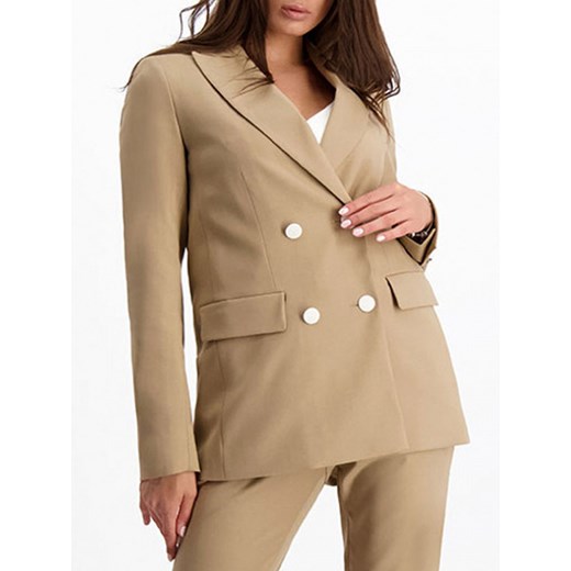 Beżowa marynarka Lavard Woman 85006 36 promocyjna cena Eye For Fashion