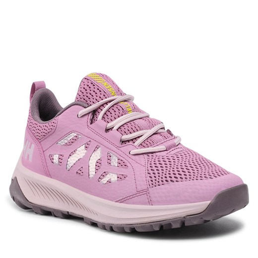 Buty trekkingowe damskie różowe Helly Hansen sportowe sznurowane na wiosnę 