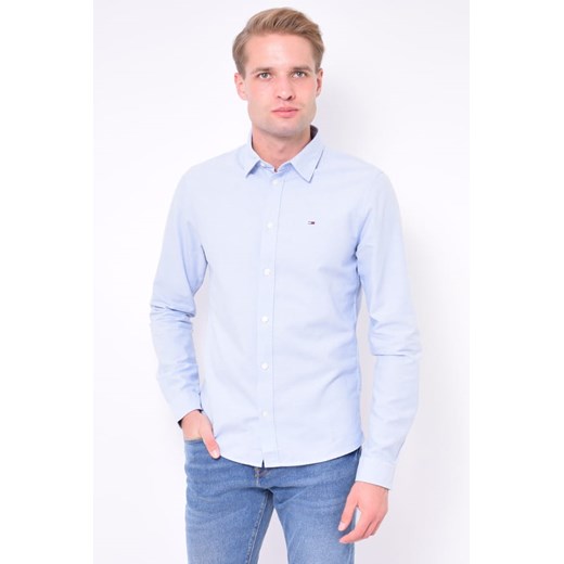 KOSZULA MĘSKA TOMMY JEANS NIEBIESKA OXFORD Tommy Hilfiger S okazja Royal Shop