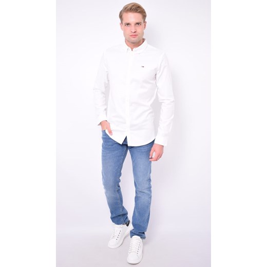 BIAŁA KOSZULA MĘSKA TOMMY JEANS DM0DM06562 BIAŁA OXFORD (XXL) Tommy Hilfiger XXL okazja Royal Shop