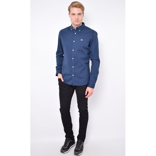 Koszula męska Jeans DM0DM06562 Granatowa Tommy Hilfiger XL promocyjna cena Royal Shop