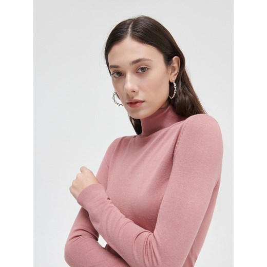 Cropp - Sweter z golfem - Fioletowy Cropp S Cropp