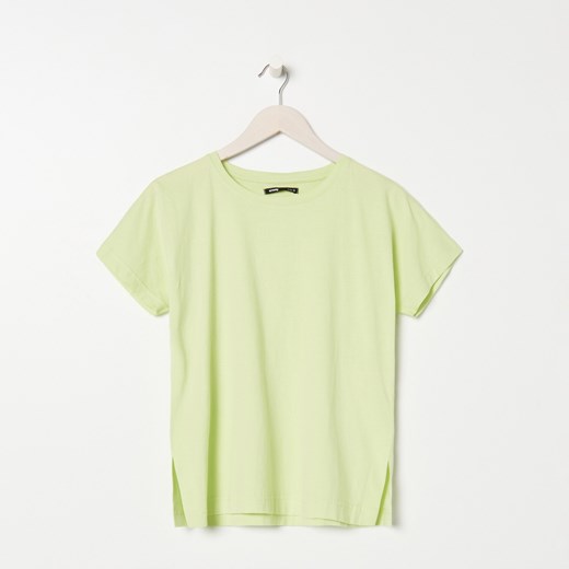 Sinsay - Koszulka loose fit - Zielony Sinsay XS wyprzedaż Sinsay