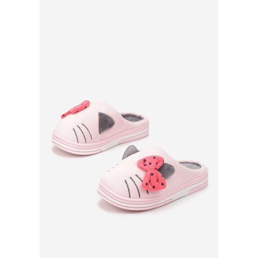 Różowe Kapcie Uvea ze sklepu born2be.pl w kategorii Kapcie dziecięce - zdjęcie 122306960