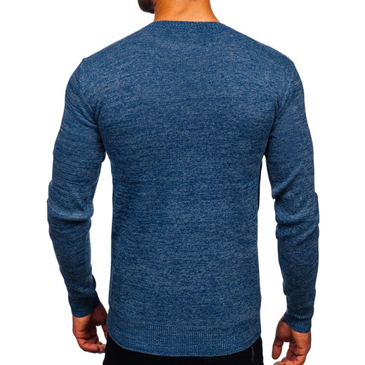 Niebieski sweter męski Denley S8307 2XL okazja Denley
