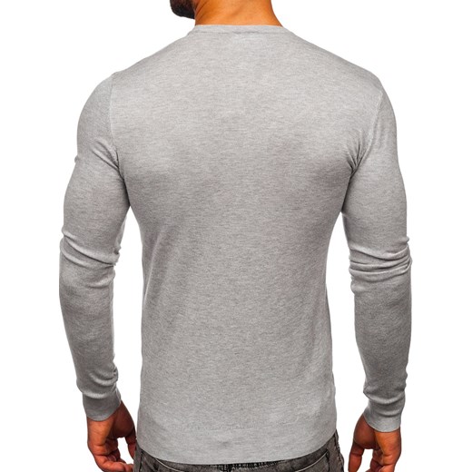 Melanżowy sweter męski w serek Denley YY03 XL Denley okazyjna cena