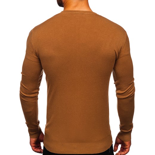 Brązowy sweter męski rozpinany Denley YY06 M Denley promocja