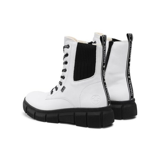 Workery damskie Rieker casual sznurowane