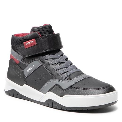 Sneakersy GEOX - J Perth B. A J167RA 0FEFU C0260 S Black/Dk Red Geox 39 eobuwie.pl