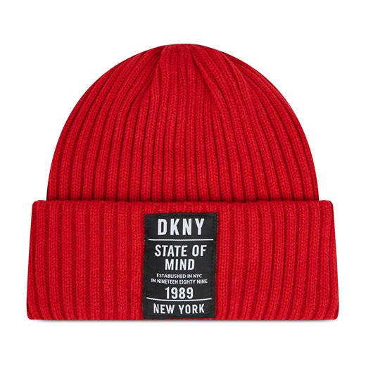 Czapka zimowa damska DKNY czerwona