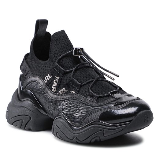 Buty sportowe damskie Karl Lagerfeld sneakersy czarne wiązane
