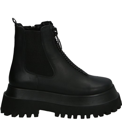 VENEZIA Botki z suwakiem - 05932006 BLACK Venezia 37 Venezia wyprzedaż