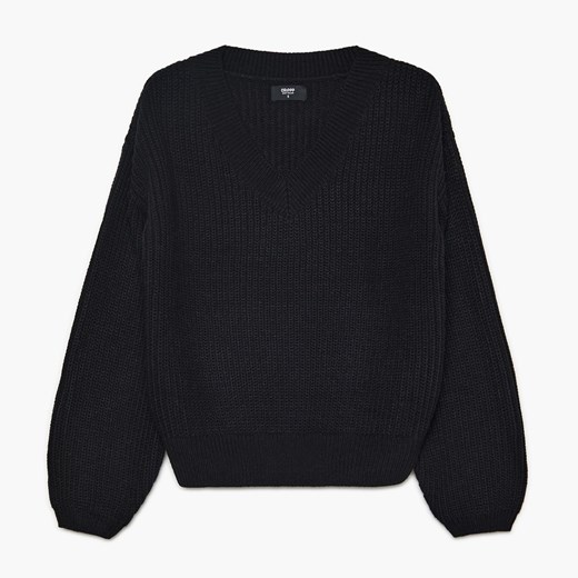 Cropp - Dzianinowy sweter - Czarny Cropp S Cropp